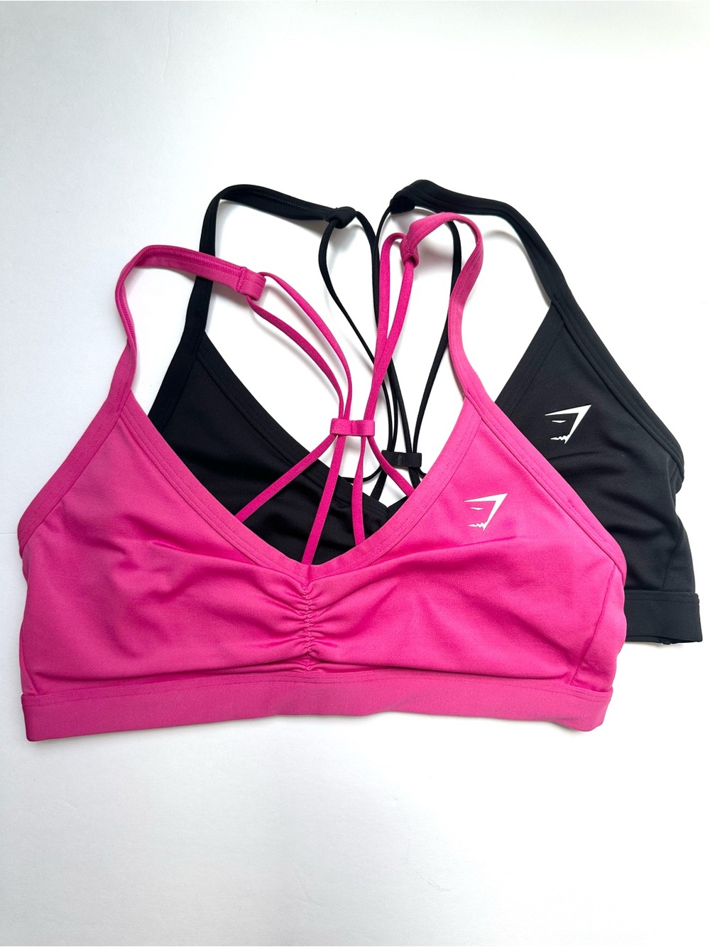 Gymshark M Ruched Strappy Sports Bra Set